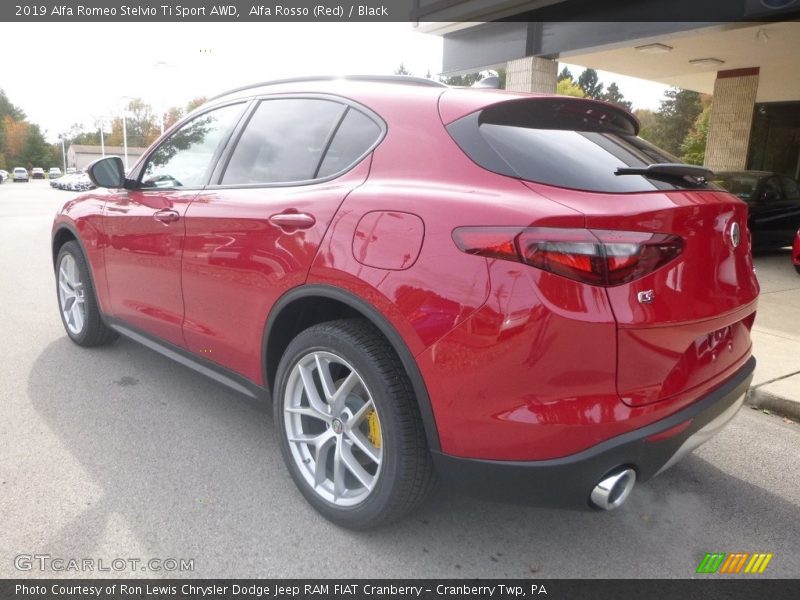 Alfa Rosso (Red) / Black 2019 Alfa Romeo Stelvio Ti Sport AWD