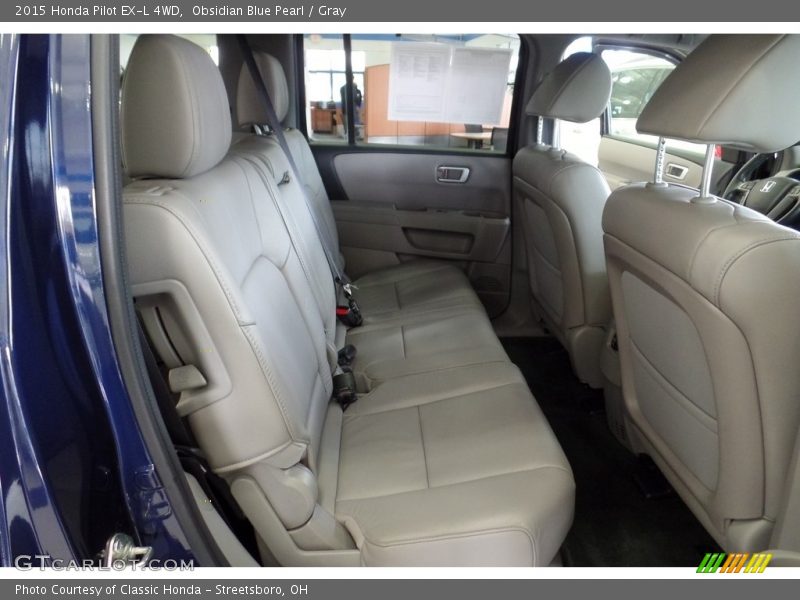 Obsidian Blue Pearl / Gray 2015 Honda Pilot EX-L 4WD