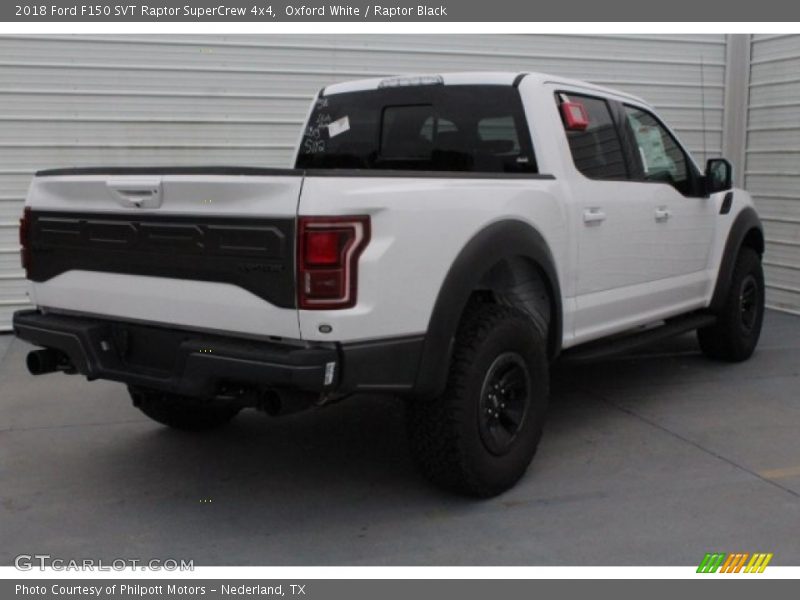 Oxford White / Raptor Black 2018 Ford F150 SVT Raptor SuperCrew 4x4