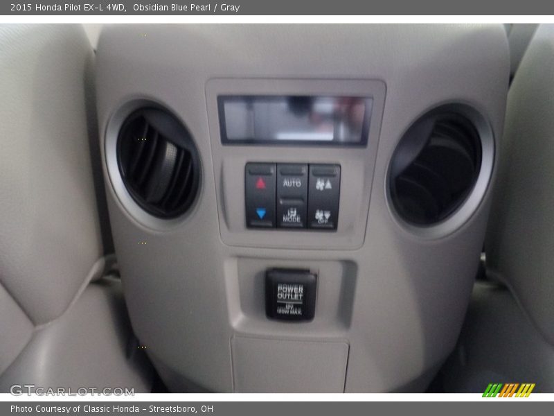 Obsidian Blue Pearl / Gray 2015 Honda Pilot EX-L 4WD