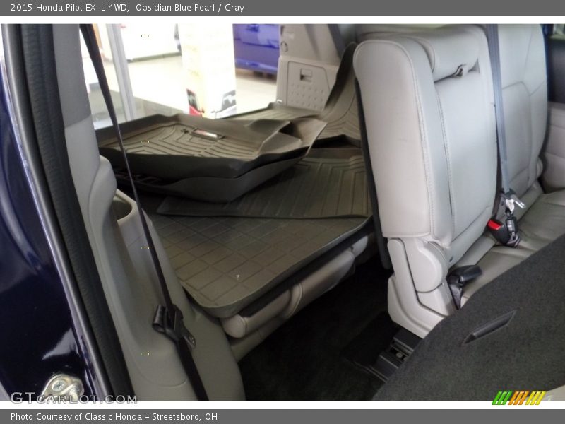 Obsidian Blue Pearl / Gray 2015 Honda Pilot EX-L 4WD