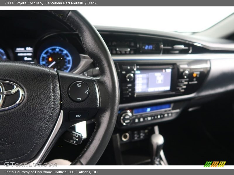 Barcelona Red Metallic / Black 2014 Toyota Corolla S