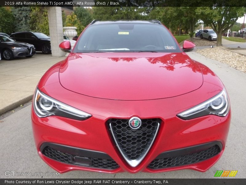 Alfa Rosso (Red) / Black 2019 Alfa Romeo Stelvio Ti Sport AWD