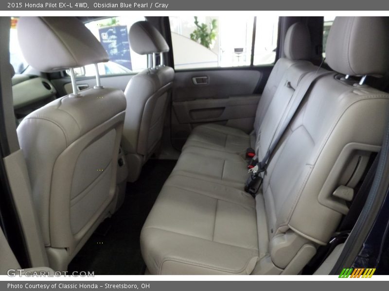 Obsidian Blue Pearl / Gray 2015 Honda Pilot EX-L 4WD