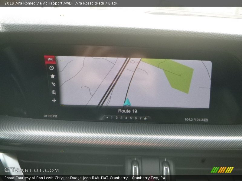 Navigation of 2019 Stelvio Ti Sport AWD