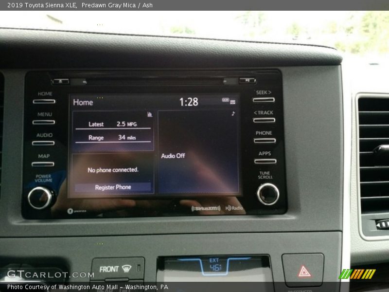 Predawn Gray Mica / Ash 2019 Toyota Sienna XLE