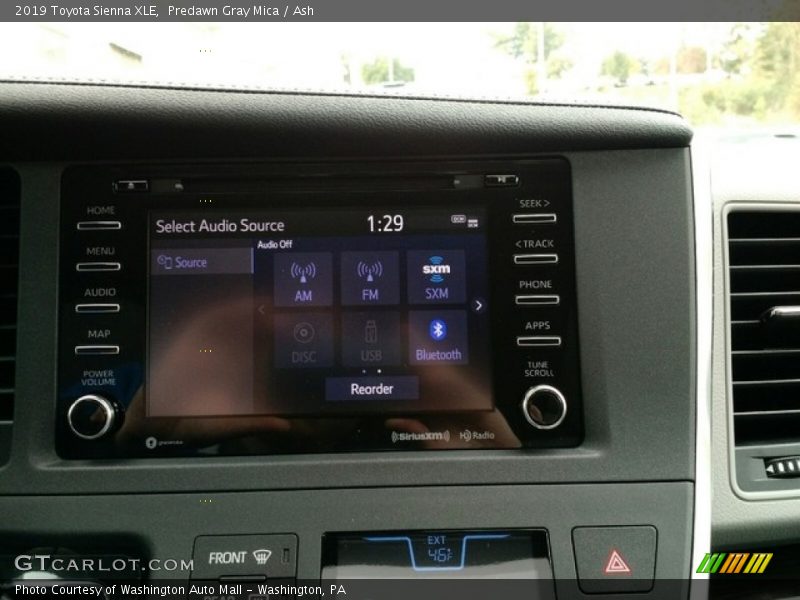 Predawn Gray Mica / Ash 2019 Toyota Sienna XLE
