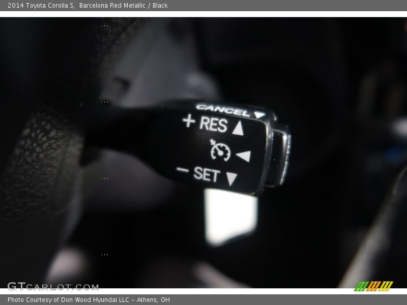 Barcelona Red Metallic / Black 2014 Toyota Corolla S