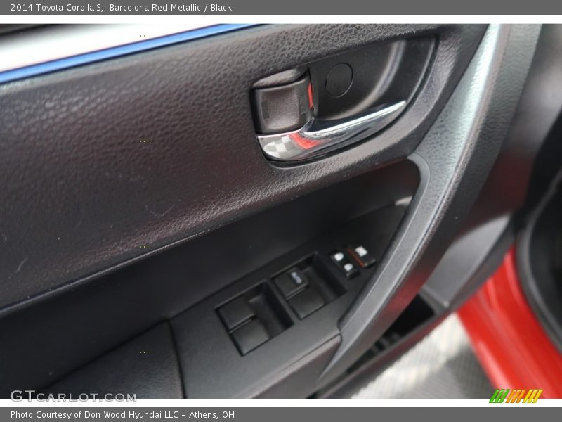 Barcelona Red Metallic / Black 2014 Toyota Corolla S