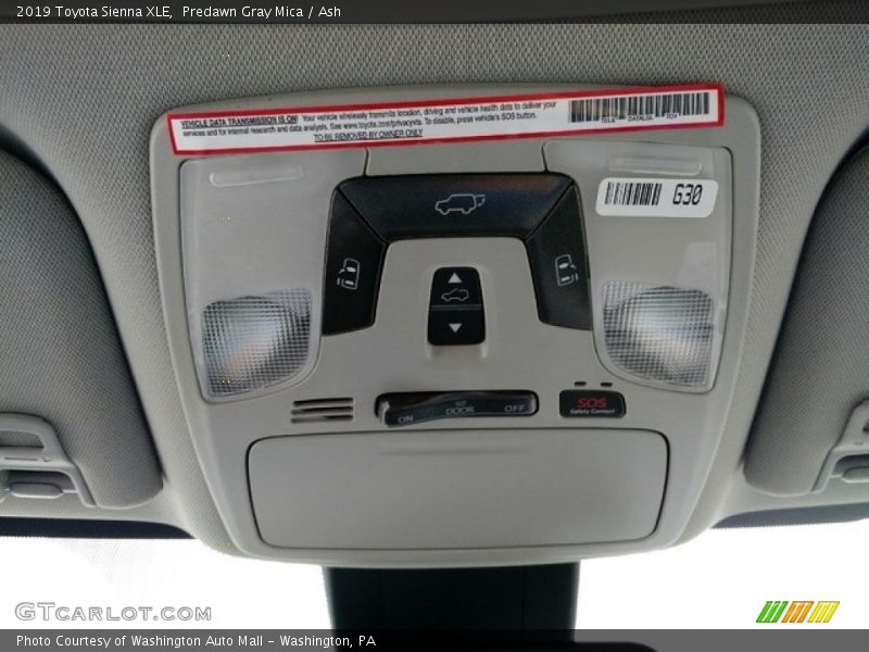 Predawn Gray Mica / Ash 2019 Toyota Sienna XLE