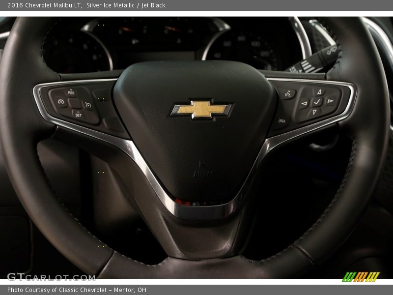 Silver Ice Metallic / Jet Black 2016 Chevrolet Malibu LT