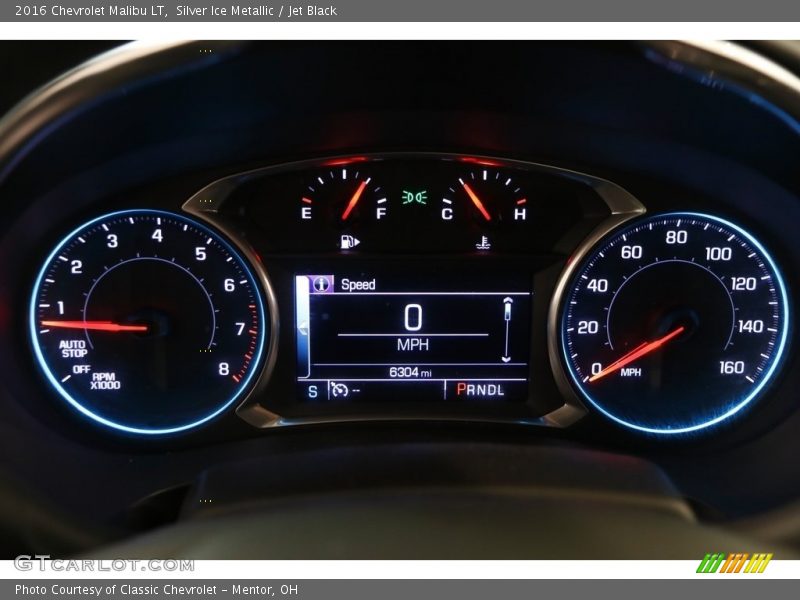 Silver Ice Metallic / Jet Black 2016 Chevrolet Malibu LT