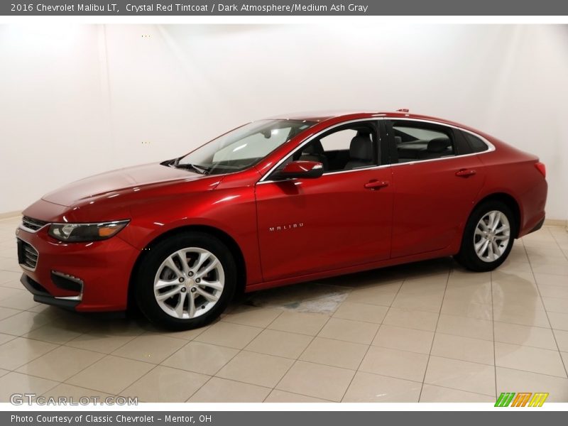 Crystal Red Tintcoat / Dark Atmosphere/Medium Ash Gray 2016 Chevrolet Malibu LT
