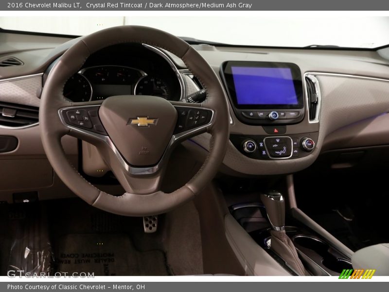 Crystal Red Tintcoat / Dark Atmosphere/Medium Ash Gray 2016 Chevrolet Malibu LT