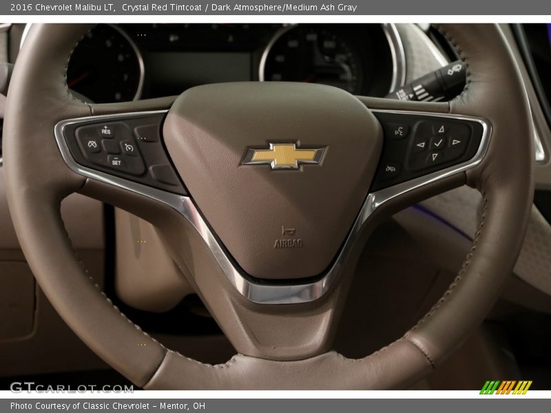 Crystal Red Tintcoat / Dark Atmosphere/Medium Ash Gray 2016 Chevrolet Malibu LT