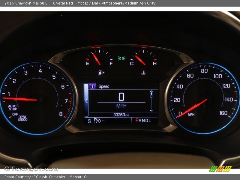 Crystal Red Tintcoat / Dark Atmosphere/Medium Ash Gray 2016 Chevrolet Malibu LT