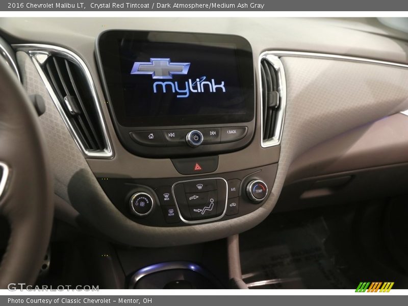 Crystal Red Tintcoat / Dark Atmosphere/Medium Ash Gray 2016 Chevrolet Malibu LT