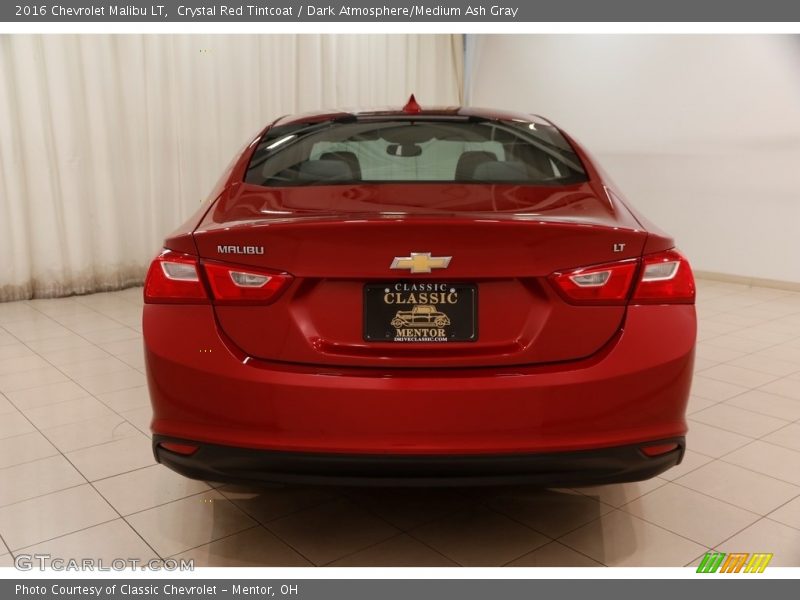 Crystal Red Tintcoat / Dark Atmosphere/Medium Ash Gray 2016 Chevrolet Malibu LT