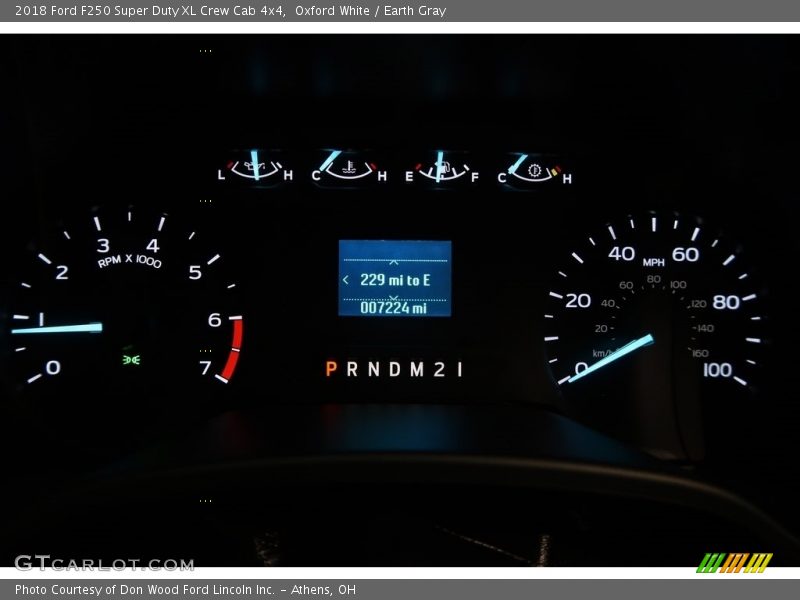 Oxford White / Earth Gray 2018 Ford F250 Super Duty XL Crew Cab 4x4