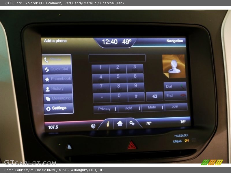 Red Candy Metallic / Charcoal Black 2012 Ford Explorer XLT EcoBoost