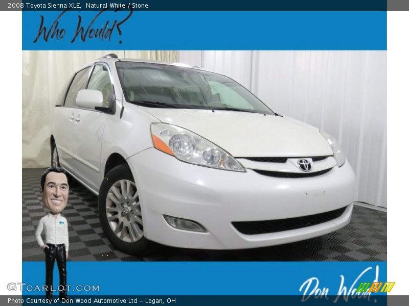 Natural White / Stone 2008 Toyota Sienna XLE