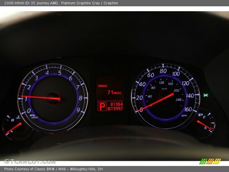 Platinum Graphite Gray / Graphite 2008 Infiniti EX 35 Journey AWD