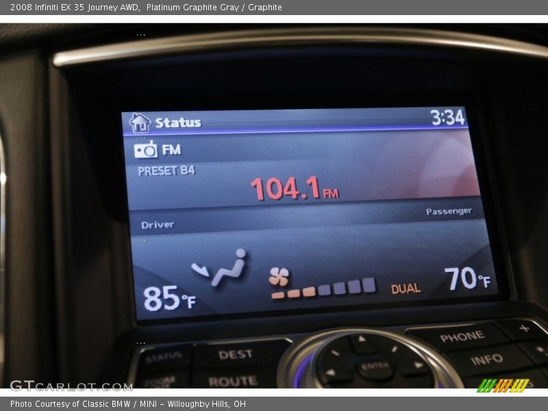 Platinum Graphite Gray / Graphite 2008 Infiniti EX 35 Journey AWD