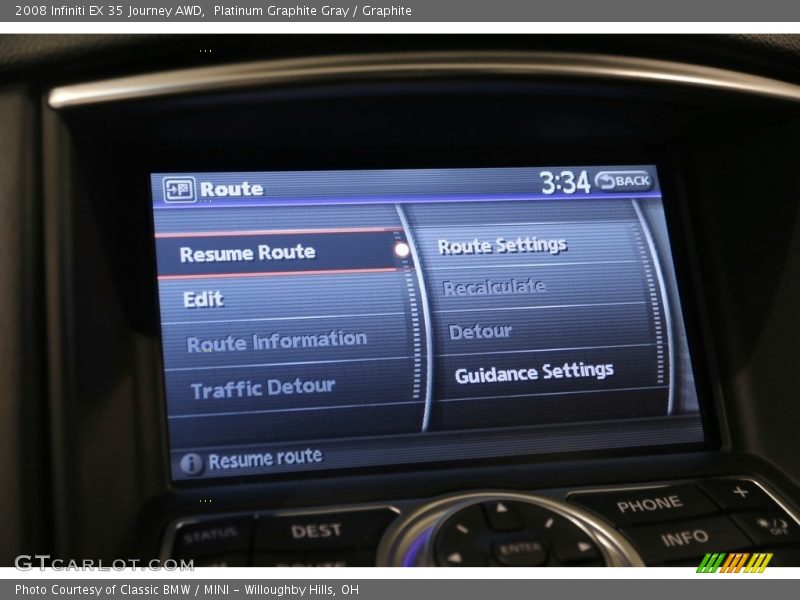 Platinum Graphite Gray / Graphite 2008 Infiniti EX 35 Journey AWD