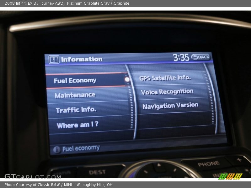 Platinum Graphite Gray / Graphite 2008 Infiniti EX 35 Journey AWD