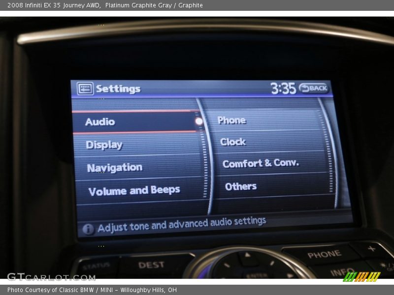 Platinum Graphite Gray / Graphite 2008 Infiniti EX 35 Journey AWD