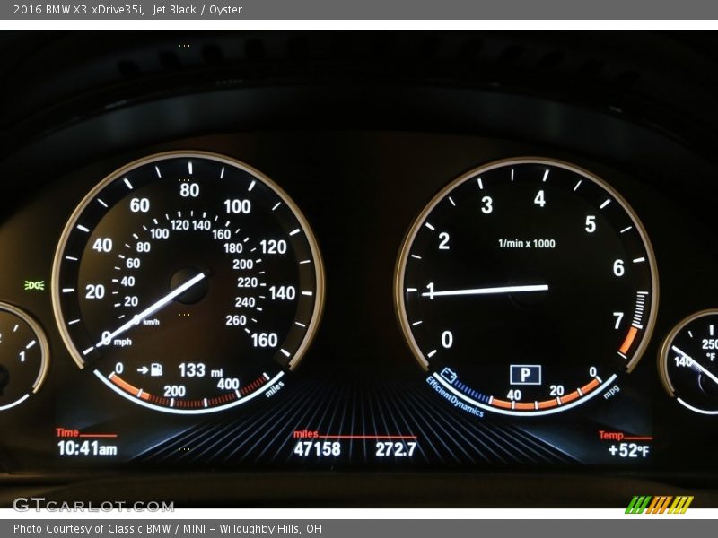 Jet Black / Oyster 2016 BMW X3 xDrive35i