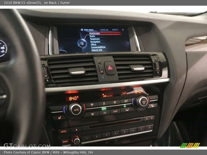 Jet Black / Oyster 2016 BMW X3 xDrive35i