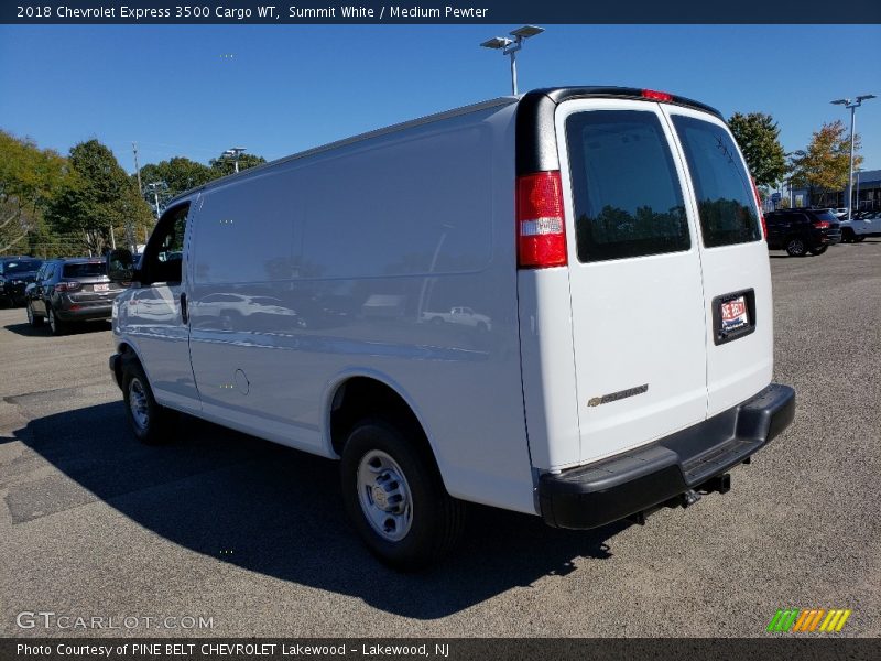 Summit White / Medium Pewter 2018 Chevrolet Express 3500 Cargo WT