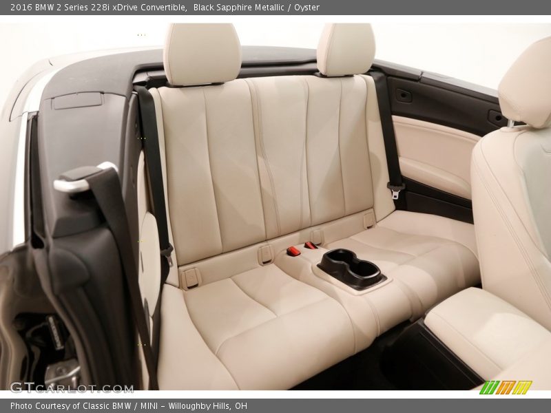 Black Sapphire Metallic / Oyster 2016 BMW 2 Series 228i xDrive Convertible