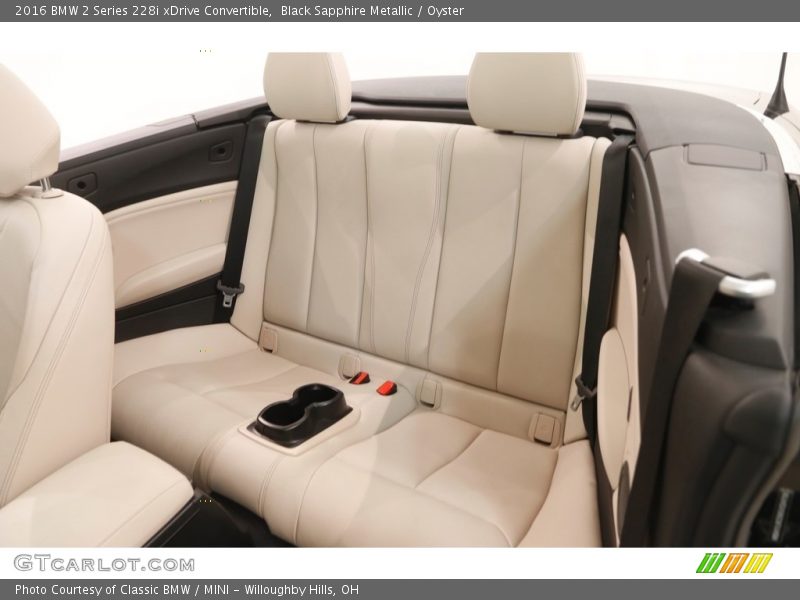 Black Sapphire Metallic / Oyster 2016 BMW 2 Series 228i xDrive Convertible