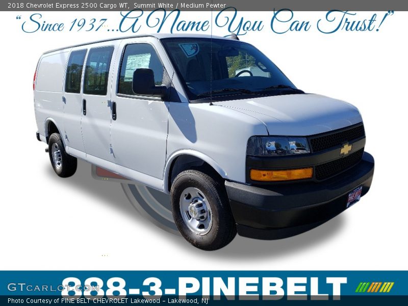 Summit White / Medium Pewter 2018 Chevrolet Express 2500 Cargo WT