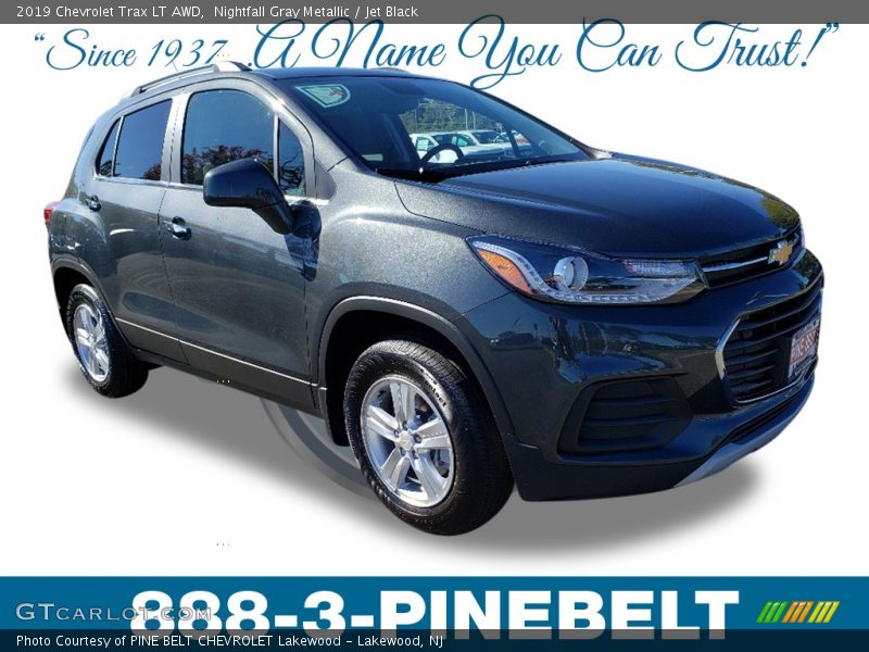 Nightfall Gray Metallic / Jet Black 2019 Chevrolet Trax LT AWD