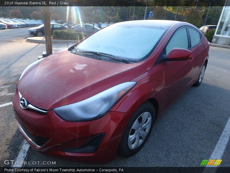 Red / Gray 2016 Hyundai Elantra SE