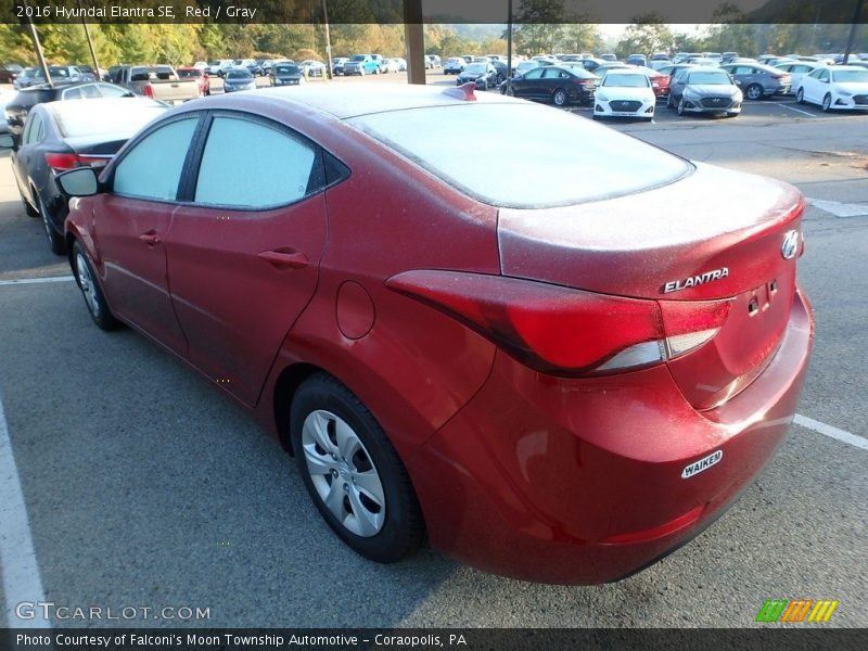 Red / Gray 2016 Hyundai Elantra SE