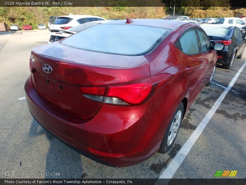 Red / Gray 2016 Hyundai Elantra SE
