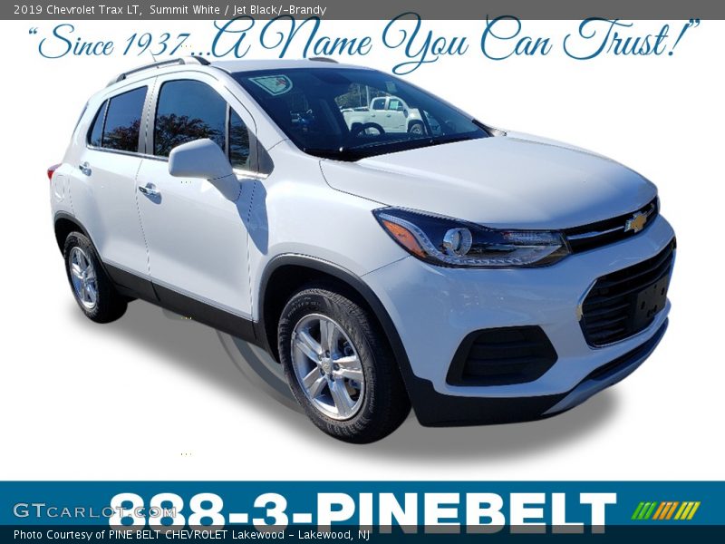 Summit White / Jet Black/­Brandy 2019 Chevrolet Trax LT