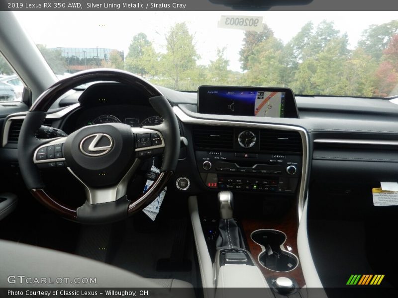 Silver Lining Metallic / Stratus Gray 2019 Lexus RX 350 AWD