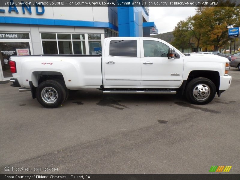 Summit White / High Country Jet Black/­Medium Ash Gray 2019 Chevrolet Silverado 3500HD High Country Crew Cab 4x4