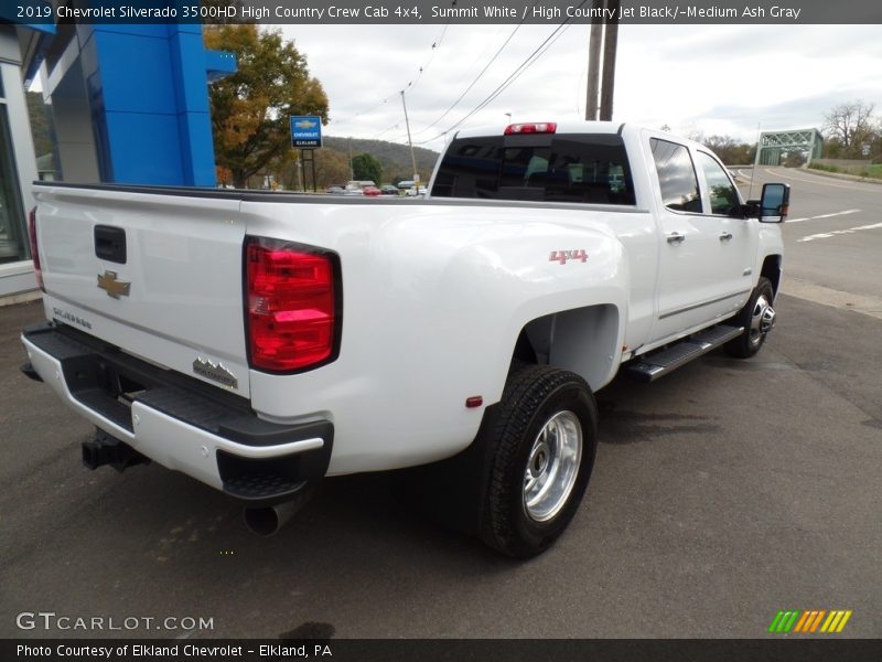 Summit White / High Country Jet Black/­Medium Ash Gray 2019 Chevrolet Silverado 3500HD High Country Crew Cab 4x4