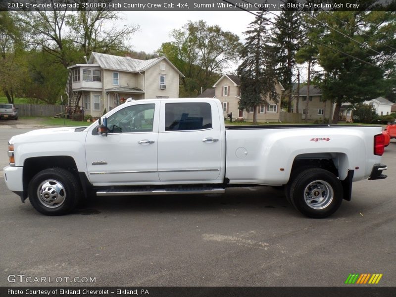 Summit White / High Country Jet Black/­Medium Ash Gray 2019 Chevrolet Silverado 3500HD High Country Crew Cab 4x4