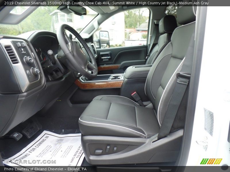 Summit White / High Country Jet Black/­Medium Ash Gray 2019 Chevrolet Silverado 3500HD High Country Crew Cab 4x4