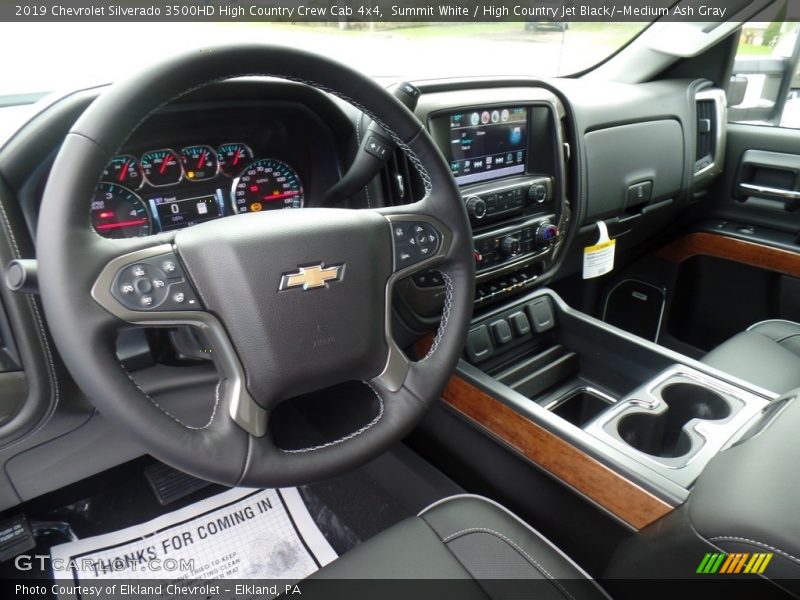 Summit White / High Country Jet Black/­Medium Ash Gray 2019 Chevrolet Silverado 3500HD High Country Crew Cab 4x4