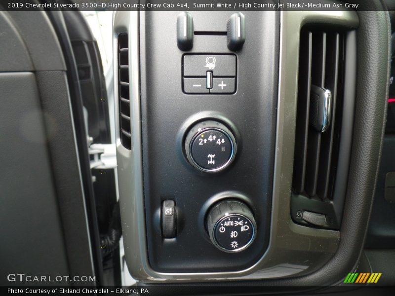 Summit White / High Country Jet Black/­Medium Ash Gray 2019 Chevrolet Silverado 3500HD High Country Crew Cab 4x4