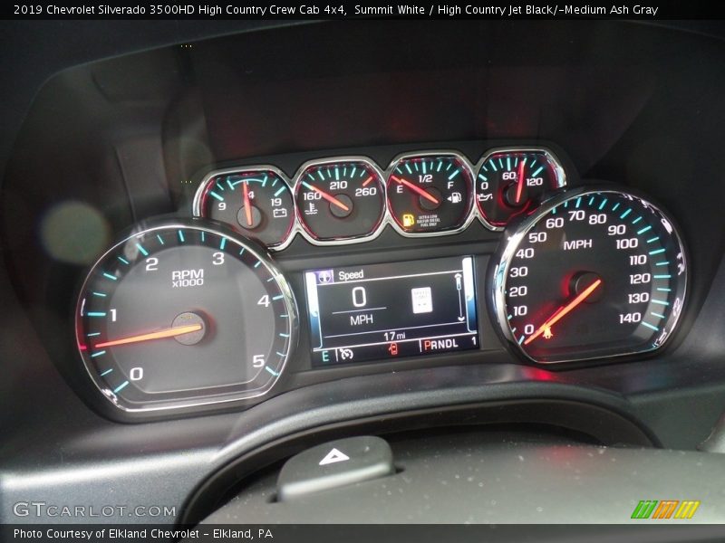 Summit White / High Country Jet Black/­Medium Ash Gray 2019 Chevrolet Silverado 3500HD High Country Crew Cab 4x4