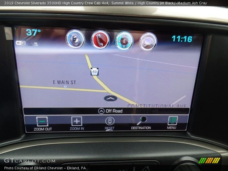 Summit White / High Country Jet Black/­Medium Ash Gray 2019 Chevrolet Silverado 3500HD High Country Crew Cab 4x4